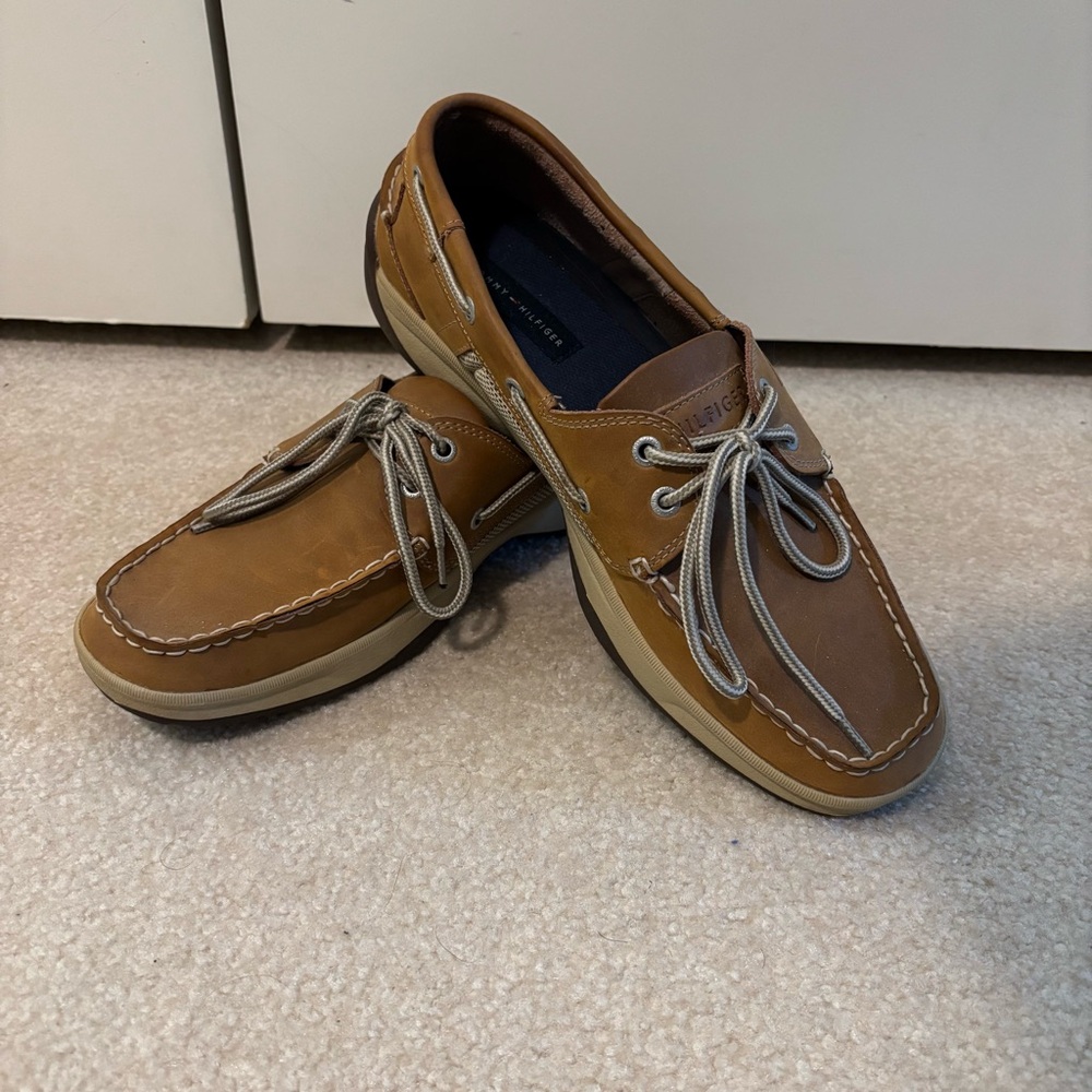 Tommy Hilfiger Men's Brown Boat Shoes size 10